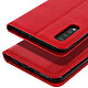 Avizar Etui folio Rouge Vieilli pour Samsung Galaxy A50 pas cher