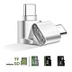 Avis Avizar Mini Lecteur Carte micro SD et TF, Adaptateur USB-C 3.1  Argent