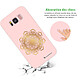 Avis LaCoqueFrançaise Coque Samsung Galaxy S8 Silicone Liquide Douce rose pâle Mandala Or