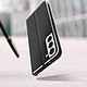 Acheter Forcell Étui pour Samsung Galaxy S22 Plus Carbone Porte-carte Support Vidéo  Luna Book Carbon Noir