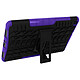Avizar Coque Galaxy Tab A 8.0 2019 Rigide Silicone Béquille Support Noir et violet pas cher