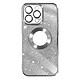 Avizar Coque pour iPhone 13 Pro Paillette Amovible Silicone Gel  Argent - Une coque design de la série Protecam Spark, pour iPhone 13 Pro
