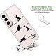 Avis Evetane Coque Samsung Galaxy S22 5G 360 intégrale transparente Motif Chat Lignes Tendance