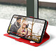Acheter Avizar Housse Samsung Galaxy A53 5G avec Clapet Double Fenêtre Support Vidéo rouge
