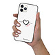 LaCoqueFrançaise Coque iPhone 12 Pro Max Coque Soft Touch Glossy Coeur Noir Amour Design pas cher
