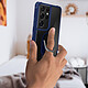 Avis Avizar Coque Samsung S21 Ultra Bi-matière Bague Métallique Fonction Support bleu