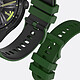 Acheter Avizar Bracelet pour Huawei Watch GT3 46mm Silicone BiColore Texturé Vert / Noir