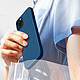 Acheter Avizar Coque pour iPhone 15 Silicone gel Anti-traces Compatible QI 100% Recyclable  Bleu nuit
