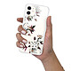 LaCoqueFrançaise Coque iPhone 11 silicone transparente Motif Fleurs Sauvages ultra resistant pas cher