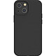 BigBen Connected Coque pour iPhone 13 mini Rigide en Silicone Soft Touch Noir - Protège efficacement le dos et les côtés de votre téléphone