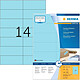 HERMA Etiquettes universelles SPECIAL, 105 x 42,3 mm, bleu Etiquette spécifique
