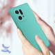Acheter Avizar Coque pour Oppo Find X5 Silicone Semi-rigide Finition Soft-touch Fine  Turquoise