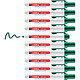 EDDING Marqueur Permanent Retract 11 Vert Pointe Moyenne 1,5-3 mm x 10 Marqueur permanent
