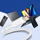 3mk Cable USB C vers USB C 60W Charge Rapide 1m Blanc pas cher