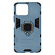 Avizar Coque Honor X8 Hybride Antichoc avec Bague Métallique Support Bleu - Coque Ring bleu spécialement conçue pour votre Honor X8