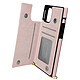 Avizar Coque Cordon iPhone 11 avec Porte-cartes Support Vidéo Lanière rose gold Coque cordon avec porte-cartes spécialement conçue pour iPhone 11
