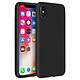 Forcell  Coque iPhone X / XS Coque Soft Touch Silicone Gel Souple Noir Élaboré en silicone gel souple flexible et résistant
