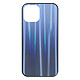 Avizar Coque iPhone 12 Mini Bi-matière Holographique Brillant Fine Légère bleu nuit - Coque concue sur mesure pour l'iPhone 12 Mini