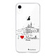 LaCoqueFrançaise Coque iPhone Xr silicone transparente Motif J'aime Marseille ultra resistant Coque iPhone Xr silicone transparente J'aime Marseille ultra resistant Protection housse Motif Ecriture Tendance