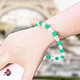 Acheter Avizar Bijou Téléphone Bracelet Perles ovales et rondes Collection Cosmopoli Turquoise