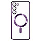 Avizar Coque MagSafe pour Samsung S23 Plus silicone protection caméra Transparent / Violet - Coque MagSafe spécialement conçue pour votre Samsung S23 Plus