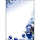 SIGEL Paquet de 100 Feuilles Papier à motif de Noel 'Blue Harmony' A4 90g/m² Papier cadeau