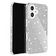 Avizar Coque Paillette pour iPhone 16 Plus Hybride Design Glamour Argent Design chic et sophistiqué se mariant avec perfection avec la beauté de votre smartphone