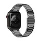 Avizar Bracelet pour Apple Watch Series 8 et 7 45mm / Series SE 2, 6, SE, 5 et 4 44mm / Series 3, 2 et 1 42mm Maillons en Acier Inoxydable Gris Bracelet de montre Gris