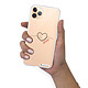 Acheter LaCoqueFrançaise Coque iPhone 11 Pro silicone transparente Motif Coeur Noir Amour ultra resistant