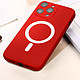 Avis Avizar Coque MagSafe pour iPhone 14 Pro Soft Touch Finition Mate Bords Surélevés  Rouge