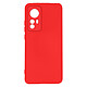 Avizar Coque pour Xiaomi 12 et 12X Silicone Semi-rigide Finition Soft-touch Fine  rouge - Dotée d'un silicone résistant pour préserver votre smartphone des chocs et des rayures du quotidien