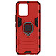 Avizar Coque Vivo Y21, Y21s et Y33s Hybride Antichoc Bague Métallique Support Rouge - Protège efficacement votre smartphone contre les chocs et les rayures du quotidien