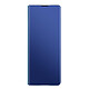 Avizar Coque pour Samsung Z Fold 3 Clapet Translucide Design Miroir Support Vidéo Bleu - Housse à clapet miroir spécialement conçue pour Samsung Galaxy Z Fold 3