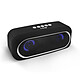 LinQ Enceinte LED  Bluetooth Jack 3.5mm Micro-SD /USB Radio FM Noir - Enceinte bluetooth pour partager votre musique et tous les sons de votre appareil.