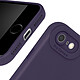 Acheter Avizar Coque pour iPhone 7 / 8 / SE 2020 / SE 2022 Silicone Protection Caméra Violet Foncé