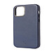 Decoded Coque en cuir pour iPhone 12 Mini Bleu Coque en cuir compatible MagSafe