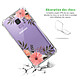 Avis Evetane Coque Samsung Galaxy S9 anti-choc souple angles renforcés transparente Motif Fleurs roses