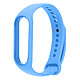 Avizar Bracelet pour Xiaomi Mi Band 5 / 6 / 7 Silicone Soft Touch Waterproof Bleu Bracelet en silicone Bleu dédié spécifiquement pour votre montre Xiaomi Mi Band 5 / 6 / 7