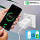 Avizar Chargeur secteur USB 3A Qualcomm Quick Charge Câble Compatible iPhone iPad Blanc pas cher