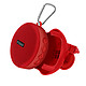 Avizar Enceinte Bluetooth Vélo Haut-parleur Sport 5W Sans-fil Étanche IPX7 Rouge