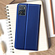 Avizar Étui pour Motorola Moto E22 et E22i avec Clapet Porte-carte Fonction Support  bleu pas cher