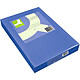 Q-CONNECT Papier couleur multifonction a4 80g/m2 unicolore bleu intense ramette 500 feuilles Papier couleur