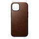 Nomad Coque Modern Cuir pour iPhone 15 Marron Coque compatible MagSafe