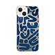 BigBen Connected Coque pour iPhone 13/14 en Résine Motifs bleus Bleu Coque hybride anti-choc : souple sur les côtés et rigide au dos, elle protége ainsi l'arrière et les bords de votre mobile des chocs et des rayures.