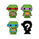 Les Tortues Ninja - Pack 4 figurines Bitty POP! 8-Bit 2,5 cm Pack de 4 figurines Les Tortues Ninja Bitty POP! 8-Bit 2,5 cm.