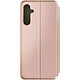 Avizar Étui pour Samsung Galaxy S23 FE Clapet Porte carte Support Video Rose Champagne Étui à clapet en polycarbonate recouvert de simili cuir Rose Gold, conçu pour protéger et habiller votre Samsung Galaxy S23 FE