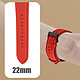 Avizar Bracelet pour Apple Watch 41mm / 40mm et 38 mm Finition Texturé  Rouge pas cher