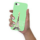 LaCoqueFrançaise Coque iPhone 7/8 Silicone Liquide Douce vert pâle Illumination de paris pas cher