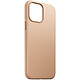 Nomad Coque pour iPhone 13 Pro Max Cuir Soft-touch Compatible MagSafe Horween beige Coque Beige en Cuir, iPhone 13 Pro Max