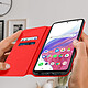 Avis Avizar Housse Samsung Galaxy A53 5G Portefeuille Fonction Support Vidéo rouge